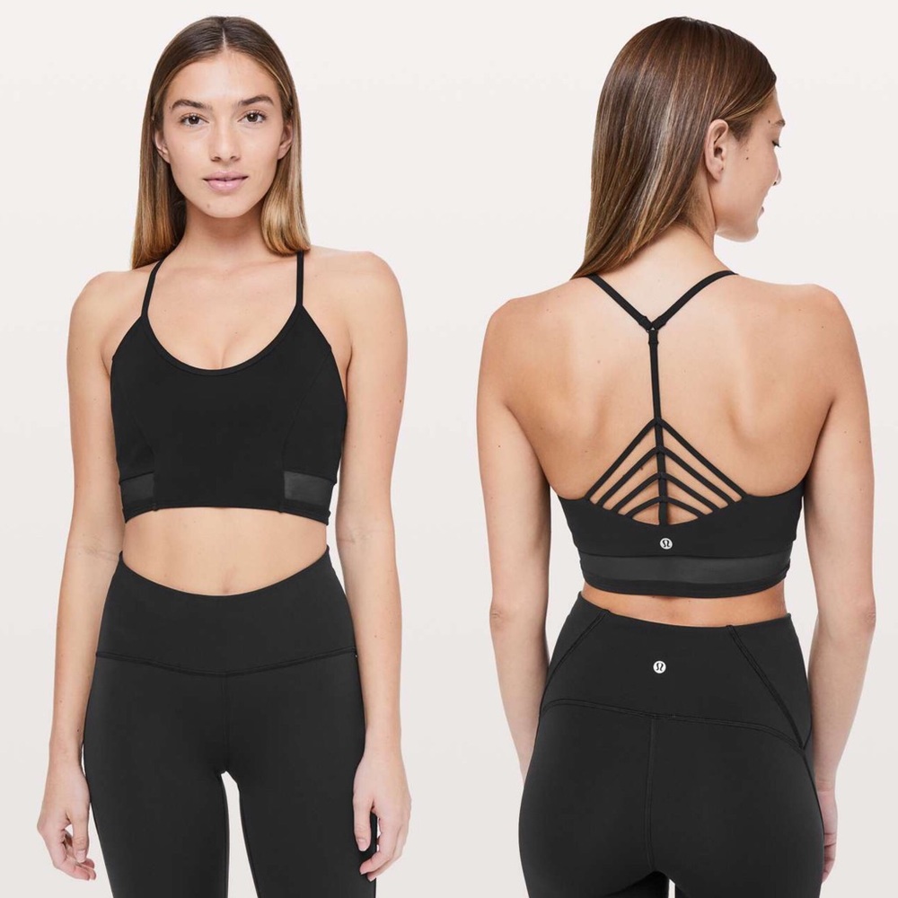 Lululemon Get Strappy Bra Black 6